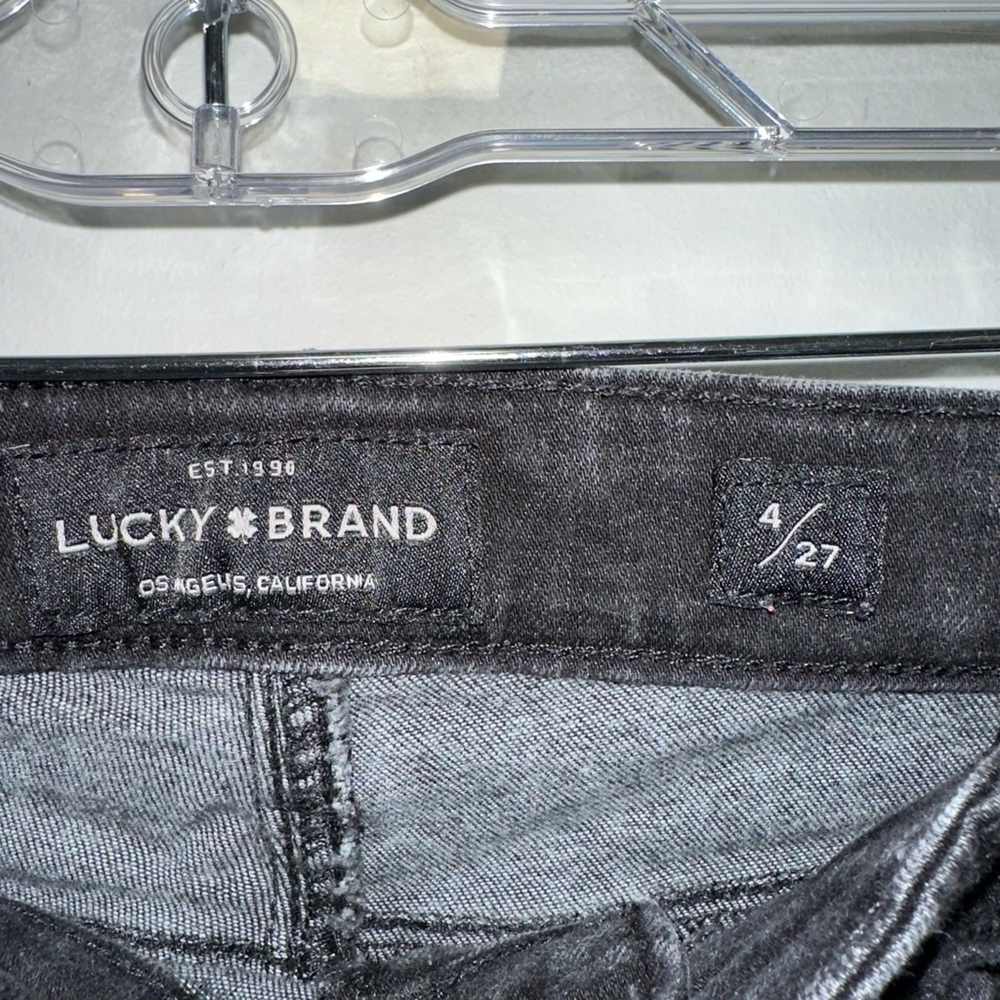 Women's Lucky Brand Ava Super Skinny Jeans Size 4/27 Black - Picture 2 of 11